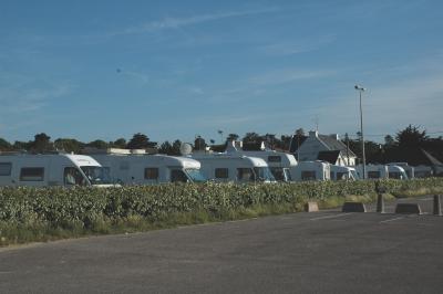 Stellplatz mit Strandblick in Erguy